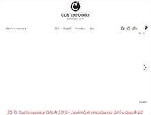 Tablet Screenshot of contemporary.cz